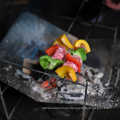 Parrillas de titanio para barbacoa de carbón portátil plegable